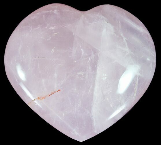 Polished Rose Quartz Heart - Madagascar #59094